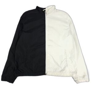 JIL SANDER Color Block Windbreaker Track Jacket Athleisure Gorpcore Black White